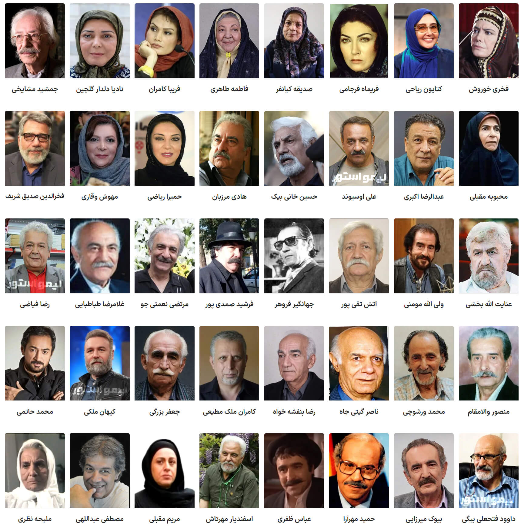 بازیگران سریال پهلوانان نمی‌میرند