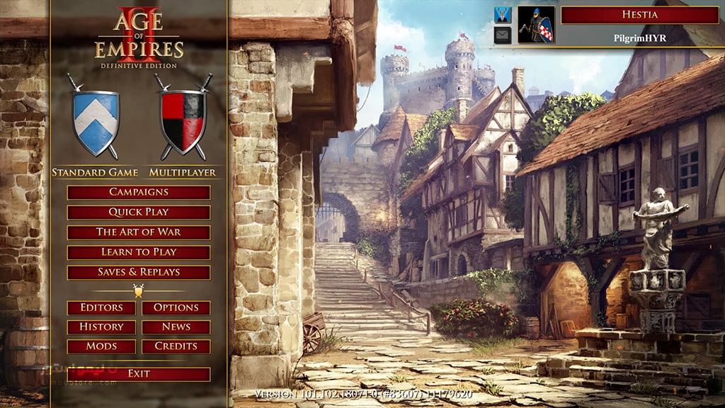 بازی Age of Empires II برای PC 2 منوی بازی Age of empires II Definitive Edition